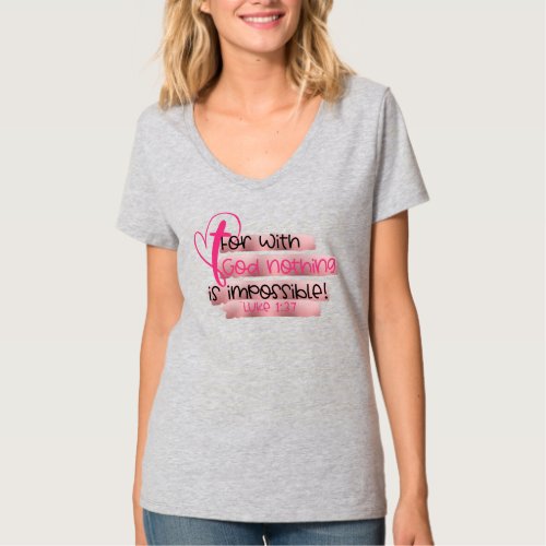 Pink Christian Breast Cancer Luke 137 Unisex T_Sh T_Shirt