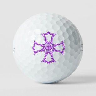 Pink Christian Cross Faith And Grace Golf Balls