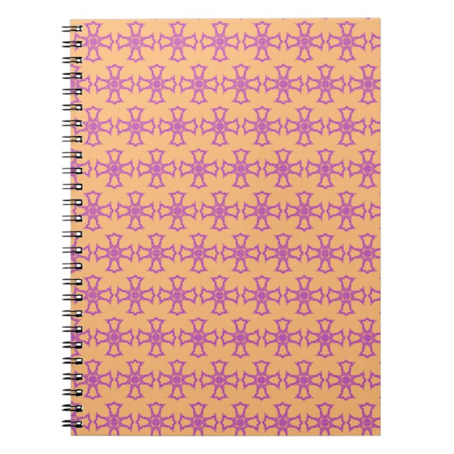 Pink Christian Cross Notebook (Front)