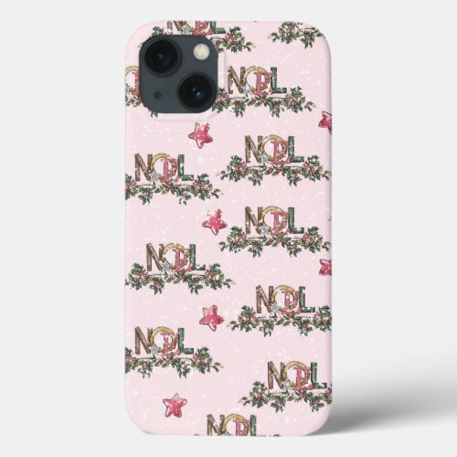 Pink Christmas 13 Pattern iPhone 13 Case