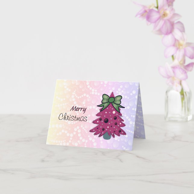 Pink Christmas Card (Orchid)