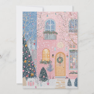 Pink Christmas Card