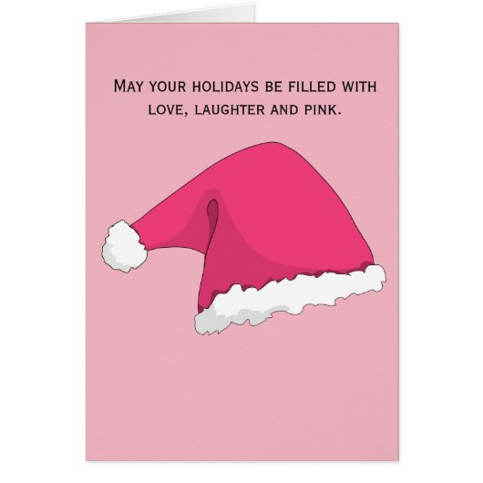 Pink Christmas Cards (Front)