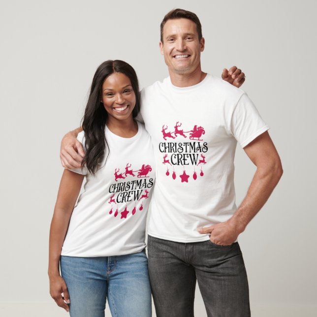 Pink Christmas - Christmas Crew T-shirt (Unisex)