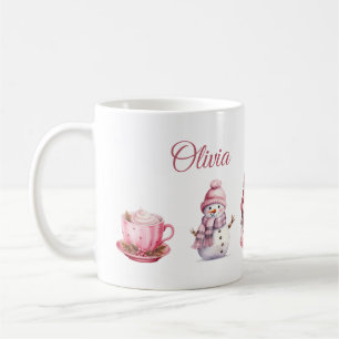 Pink Christmas Coffee Mug