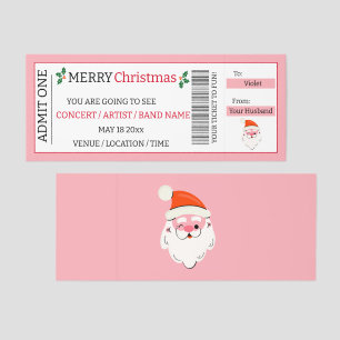 Pink Christmas Concert Ticket Voucher - Surprise