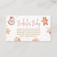 Pink Christmas Cookie Baby Shower Books for Baby