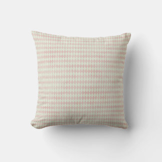 Pink Christmas Diamond Throw Pillow