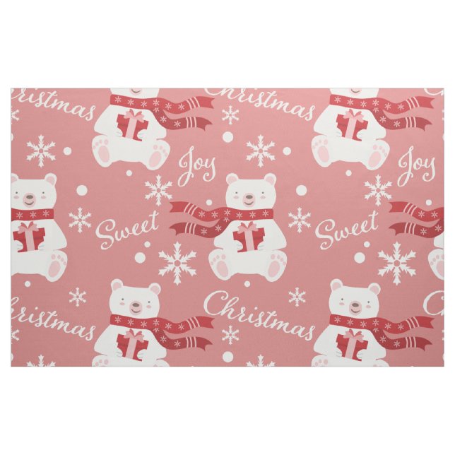 Pink Christmas Fabric (Yard)