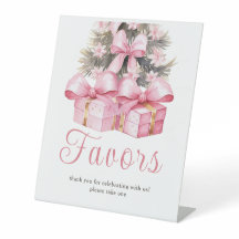 Pink Christmas Gift Baby Shower