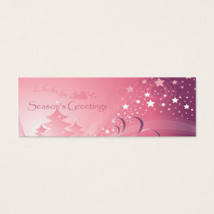Pink Christmas Gift Tag
