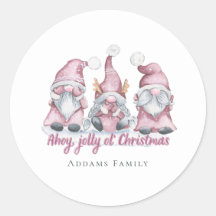 Pink Christmas Gnome - Festive Holiday Fashion