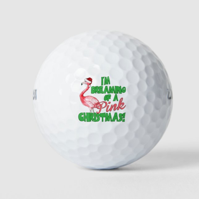 Pink Christmas Golf Balls (Front)