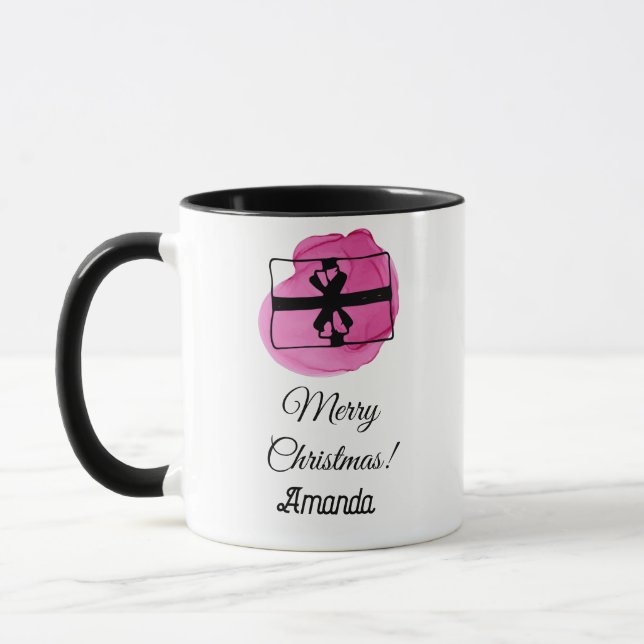 Pink christmas mug (Left)