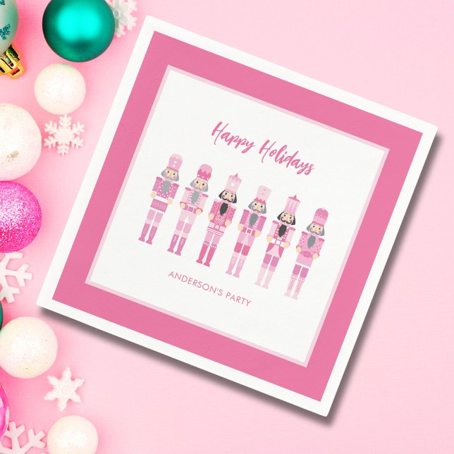 PINK CHRISTMAS NUTCRACKER NAPKINS (Creator Uploaded)