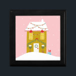 Pink Christmas Party Kids Birthday Holiday Gift Box<br><div class="desc">Pink Christmas Party Kids Birthday Holiday Paper Plates illustrated by intnerational designer,  Kathrin Legg</div>