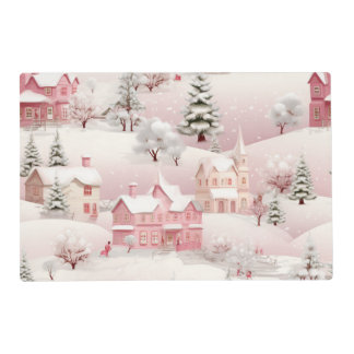 Pink Christmas  Placemat