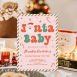 Pink Christmas Santa Baby Baby Shower Invitation<br><div class="desc">Celebrate the joy of the season with this Personalized Pink Christmas Santa Baby Baby Shower Invitation. Perfect for a santa baby baby shower theme, this invitation adds a festive touch to your event. It's a delightful choice for christmas themed baby shower ideas, bringing the magic of the holidays to life....</div>