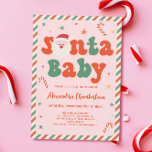 Pink Christmas Santa Baby Baby Shower Invitation<br><div class="desc">Celebrate the joy of the season with this Personalized Pink Christmas Santa Baby Baby Shower Invitation. Perfect for a santa baby baby shower theme, this invitation adds a festive touch to your event. It's a delightful choice for christmas themed baby shower ideas, bringing the magic of the holidays to life....</div>