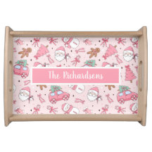 Pink Christmas Seamless personalizable