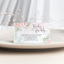 Pink christmas snowflakes books for baby ticket en enclosure card