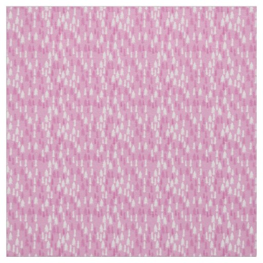 Pink Christmas Tree Forest Delight Fabric