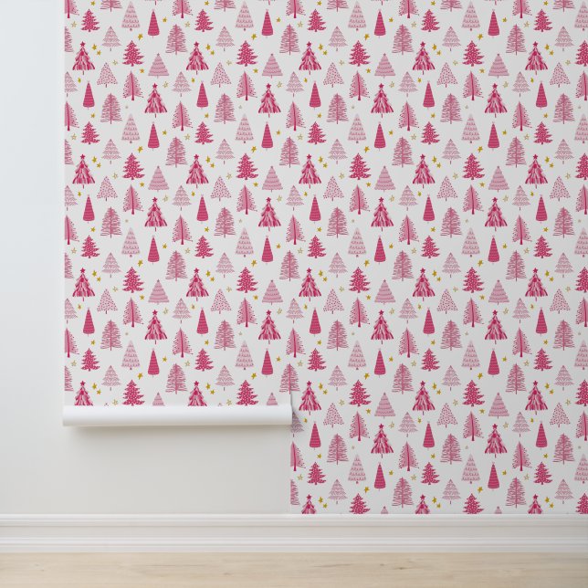 Pink Christmas tree Wallpaper (Application)