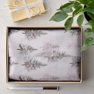 Pink Christmas Trees Tissue Paper