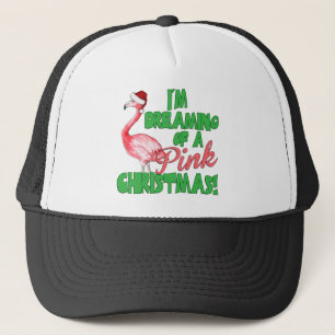 Pink Christmas Trucker Hat