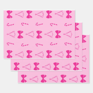 Pink Christmas Wrapping Paper