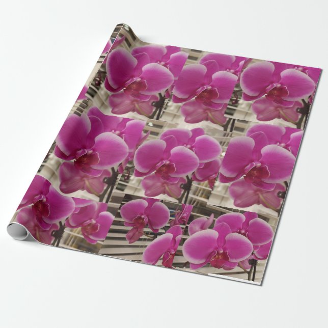 Pink Christmas Wrapping Paper (Unrolled)