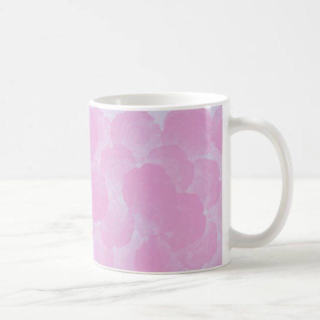 Pink chroma rose blooms mug (Right)