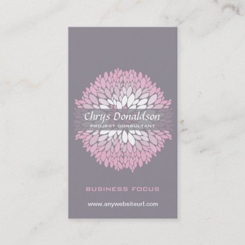 Pink Chrysanthemum Business Card