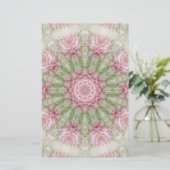 Pink Chrysanthemums Kaleidoscope Art 7 (Standing Front)