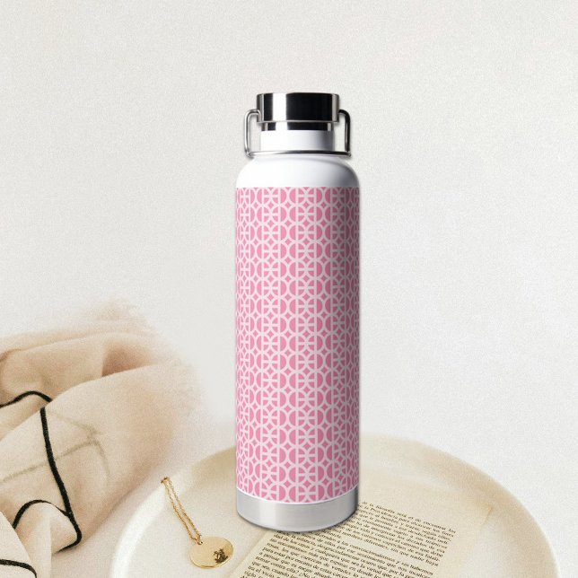 Pink Circle Pattern Water Bottle (Creator Uploaded)
