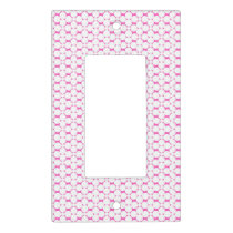 Pink Circles Baby Nursery Light Switch Cover Plate