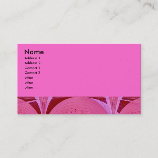 Customizable pink circles business card template