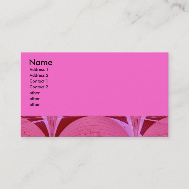 pink circles business card (Front)