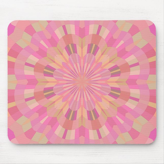 Pink Circles Mouse Pad (Front)