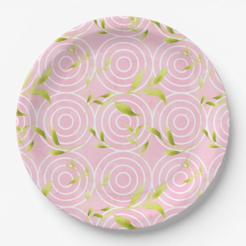 Pink Circles Paper Plates