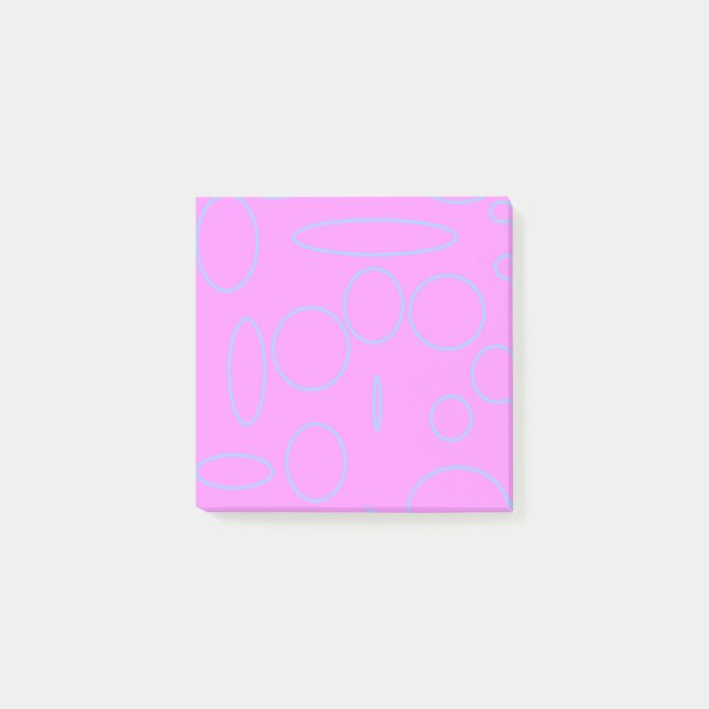 Pink Circles Post-it Notes (Front)