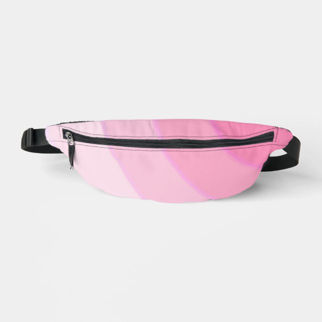 Pink Circular Swirls ombre  Fanny Pack (Front)