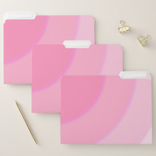 Pink Circular Swirls ombre File Folder