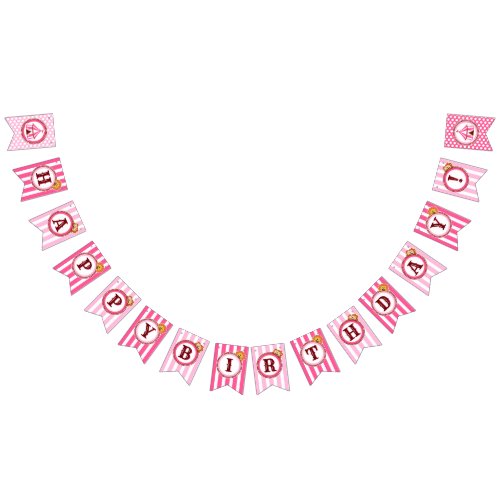 Pink Circus Carnaval Party Banner Editable