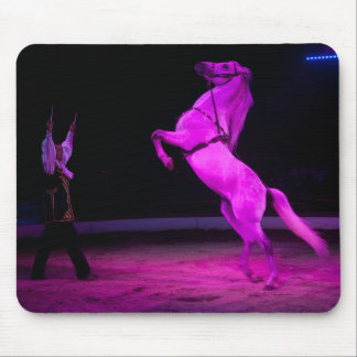 Pink Circus Horse Mouse Pad