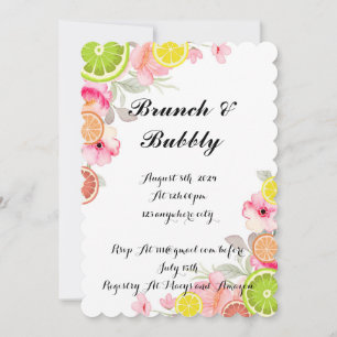PINK CITRUS BRIDAL SHOWER INVITATION