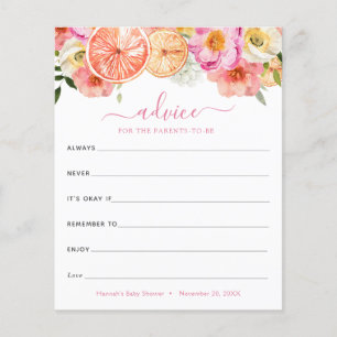 Pink Citrus Flowers Advice for the Parents-to-Be