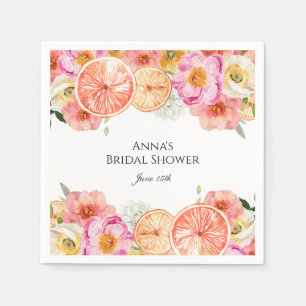Pink Citrus Flowers Napkins