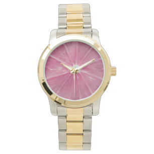 Pink citrus fruit watch