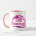 Pink Civil Engineer Mug
